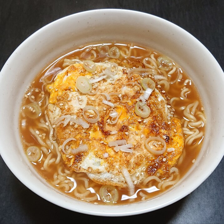 インスタントで☆甘辛玉子の味噌ラーメン